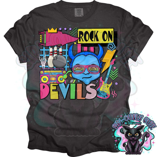 90S Rock On Blue Devils Bowling Mascot