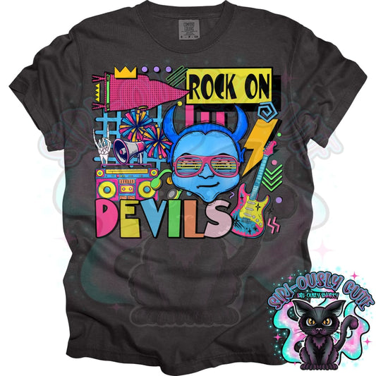 90S Rock On Blue Devils Cheer Mascot
