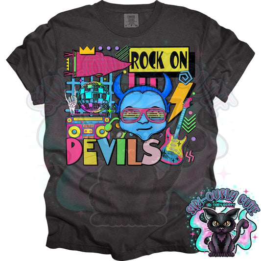 90S Rock On Blue Devils Dance Mascot