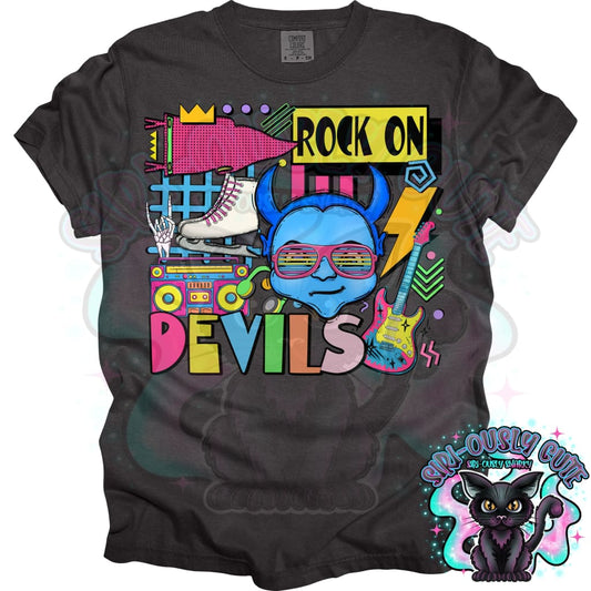 90S Rock On Blue Devils Ice Skate Mascot