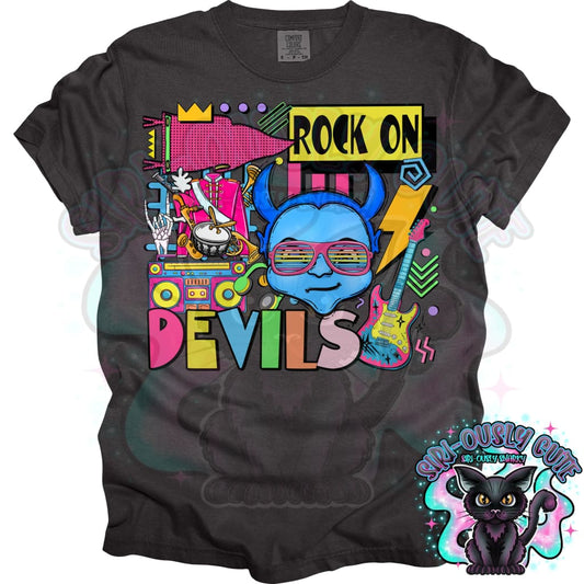 90S Rock On Blue Devils Marching Band Mascot