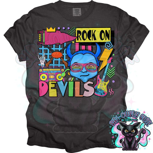 90S Rock On Blue Devils Shooting Mascot