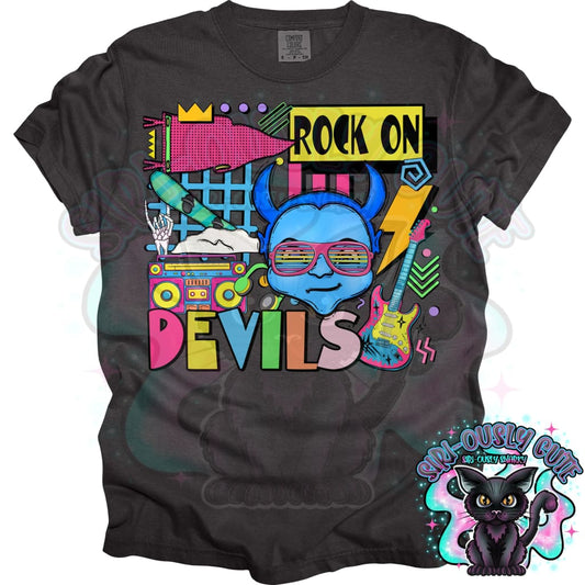 90S Rock On Blue Devils Snowboarding Mascot