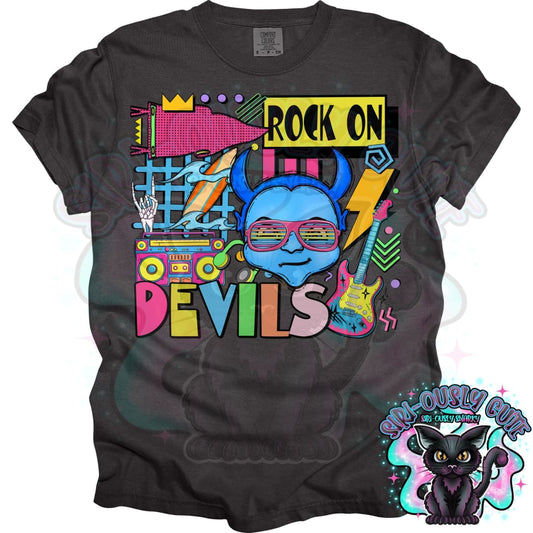 90S Rock On Blue Devils Surfing Mascot