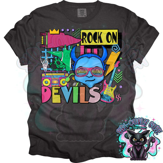 90S Rock On Blue Devils Wrestling Mascot