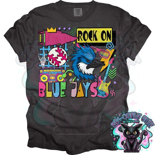 90S Rock On Blue Jays Baseball Mascot