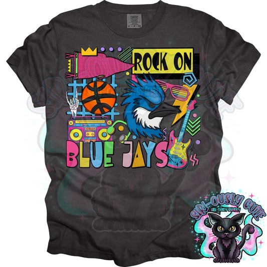 90S Rock On Blue Jays Basketball Mascot