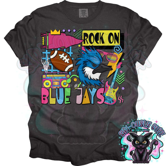 90S Rock On Blue Jays Football Mascot