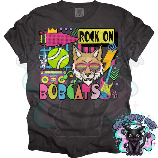 90S Rock On Bobcats Tennis Mascot