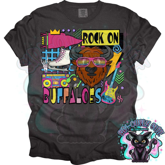 90S Rock On Buffaloes Ice Skate Mascot