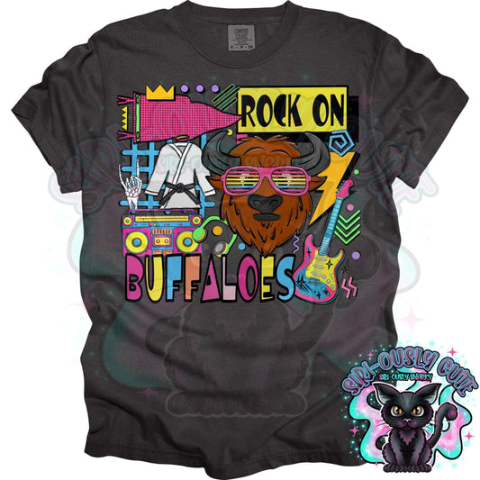 90S Rock On Buffaloes Karate Mascot