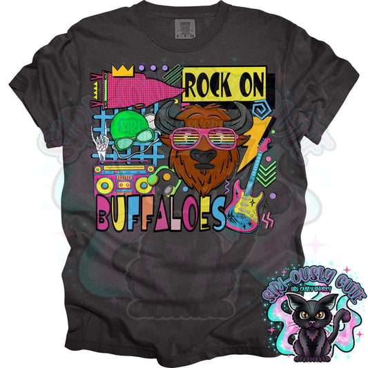 90S Rock On Buffaloes Swimming Mascot