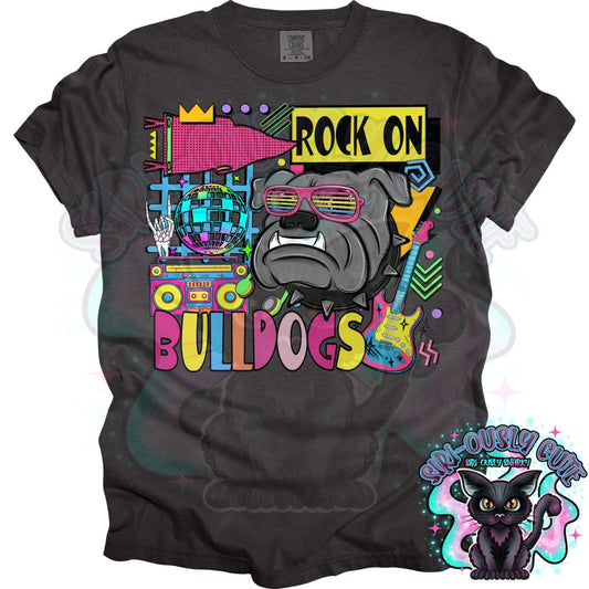 90S Rock On Bulldogs Dance Mascot