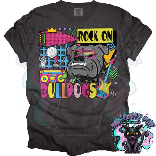 90S Rock On Bulldogs Golf Mascot