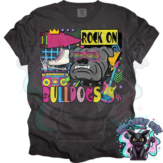 90S Rock On Bulldogs Ice Skates Mascot