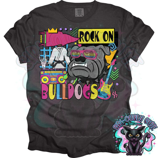 90S Rock On Bulldogs Karate Mascot