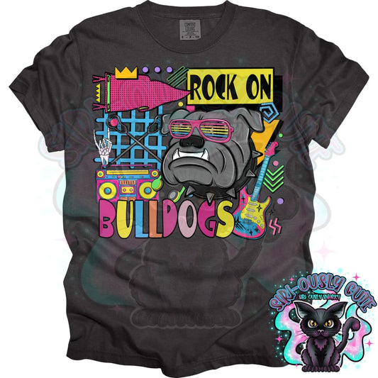 90S Rock On Bulldogs Lacrosse Mascot