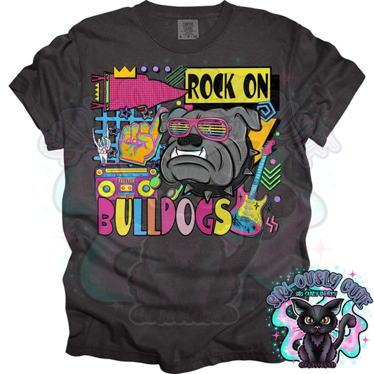 90S Rock On Bulldogs Mascot