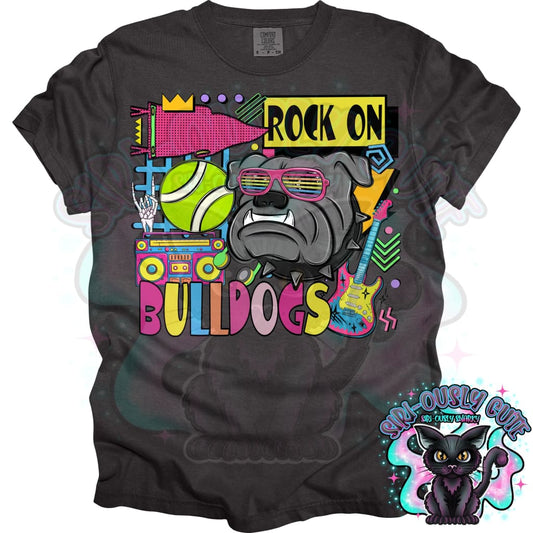 90S Rock On Bulldogs Tennis Mascot