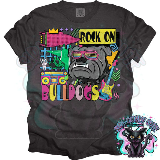 90S Rock On Bulldogs Wrestling Mascot