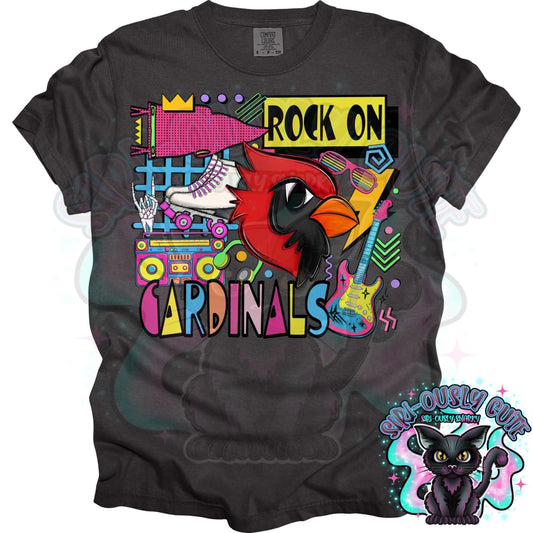90S Rock On Cardinals Rollerskating Mascot