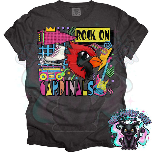 90S Rock On Cardinals Skates Mascot