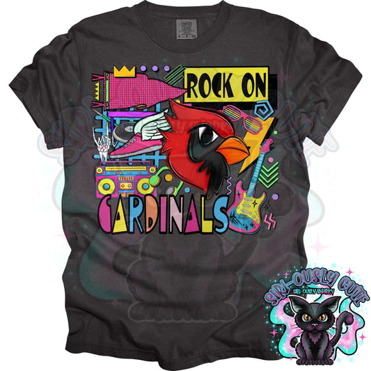 90S Rock On Cardinals Track And Field Mascot