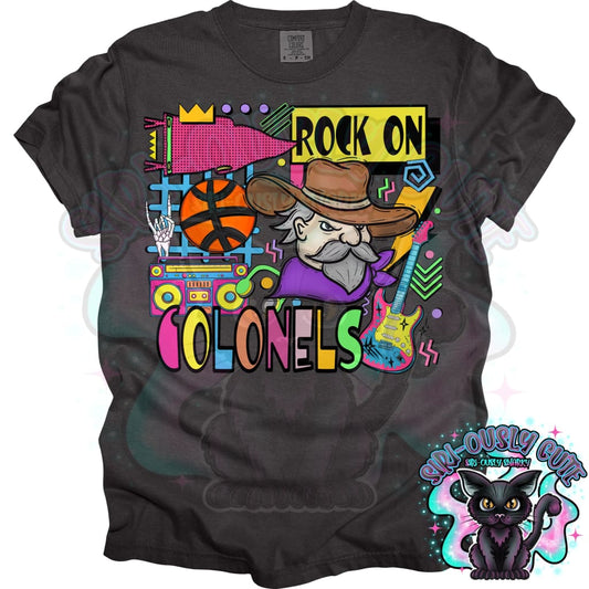 90S Rock On Colonels Basketball Mascot