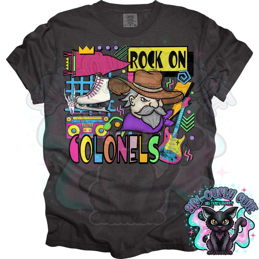 90S Rock On Colonels Ice Skates Mascot