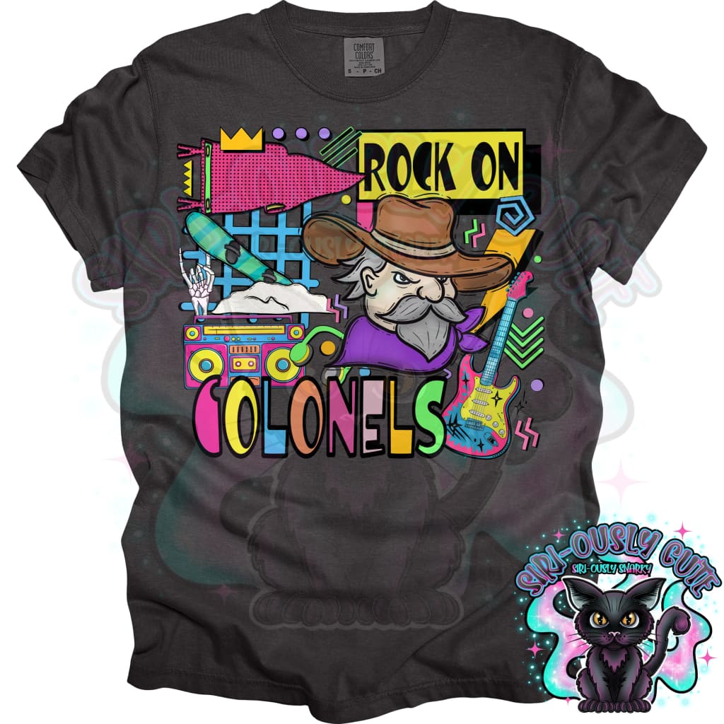 90S Rock On Colonels Snowboarding Mascot