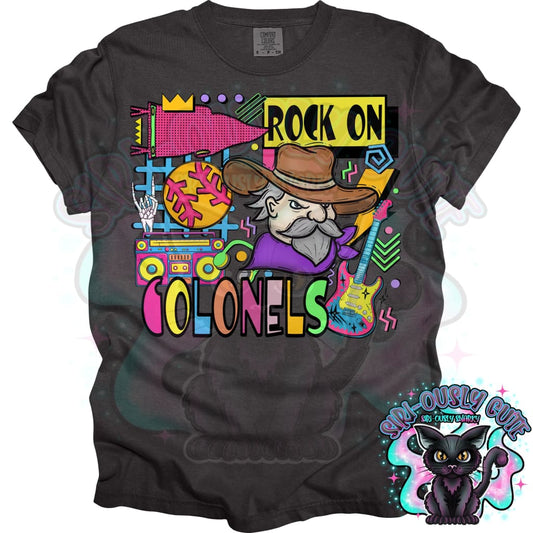 90S Rock On Colonels Softball Mascot