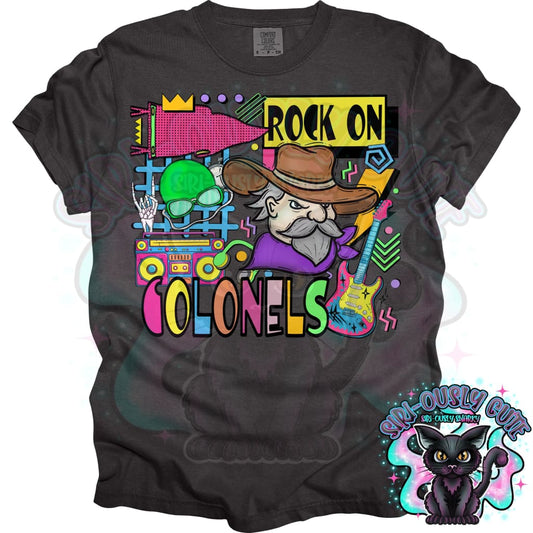 90S Rock On Colonels Swim Mascot