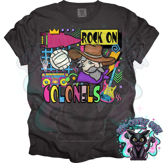 90S Rock On Colonels Volleyball Mascot