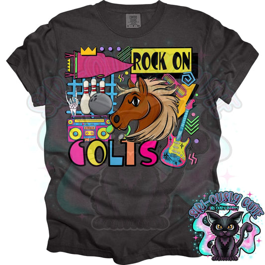 90S Rock On Colts Bowling Mascot