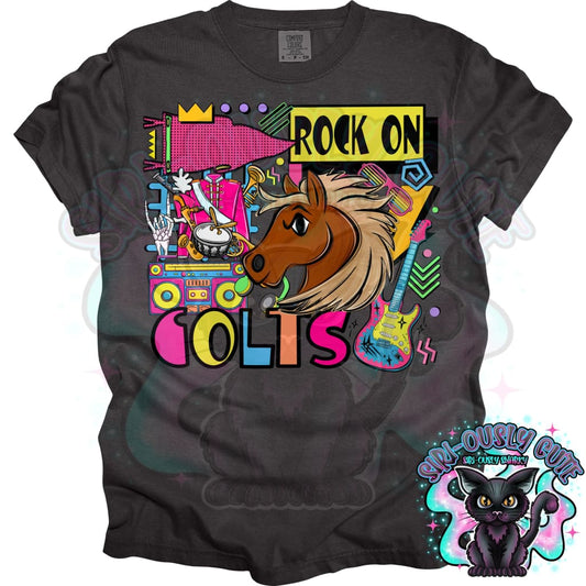 90S Rock On Colts Marching Band Mascot