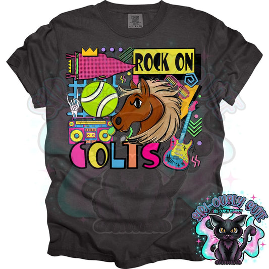 90S Rock On Colts Tennis Mascot