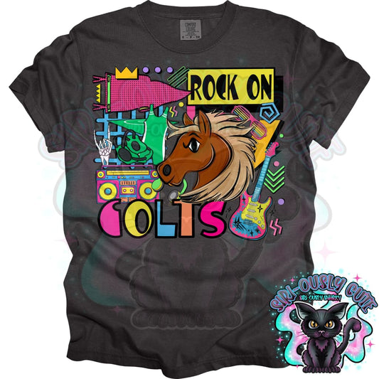 90S Rock On Colts Wrestling Mascot