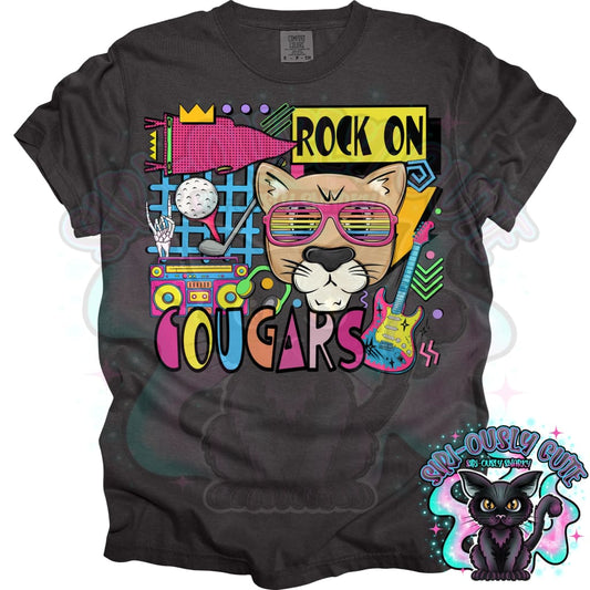 90S Rock On Cougars Golf Mascot