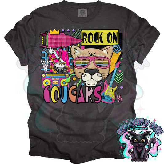 90S Rock On Cougars Marching Band Mascot