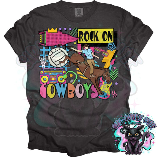 90S Rock On Cowboys (Cowboy) Volleyball Mascot