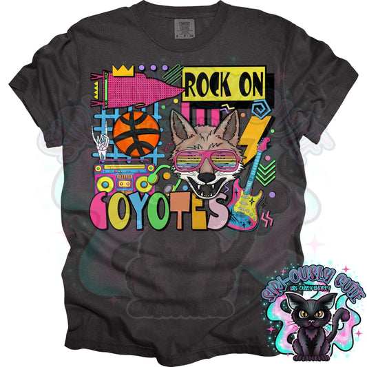 90S Rock On Coyotes Basketball Mascot
