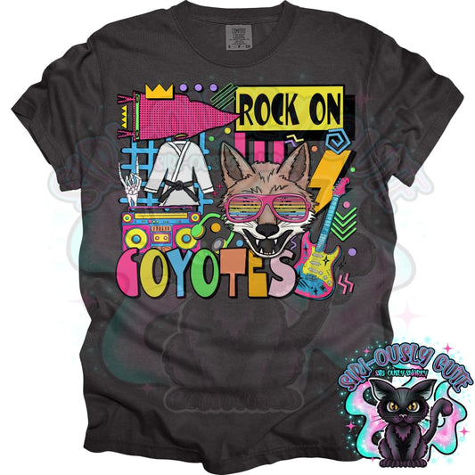 90S Rock On Coyotes Karate Mascot