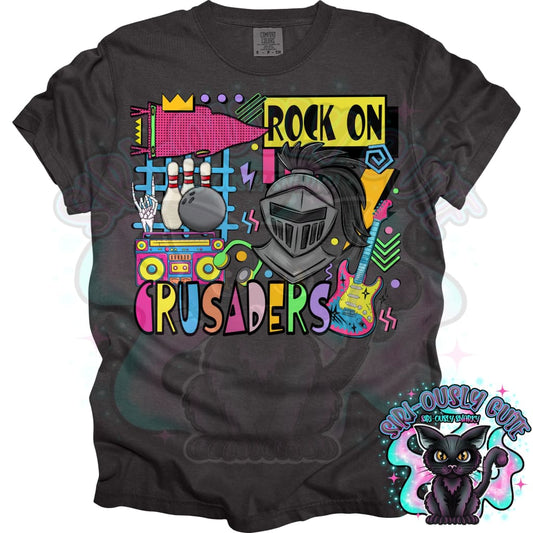 90S Rock On Crusaders Bowling Mascot