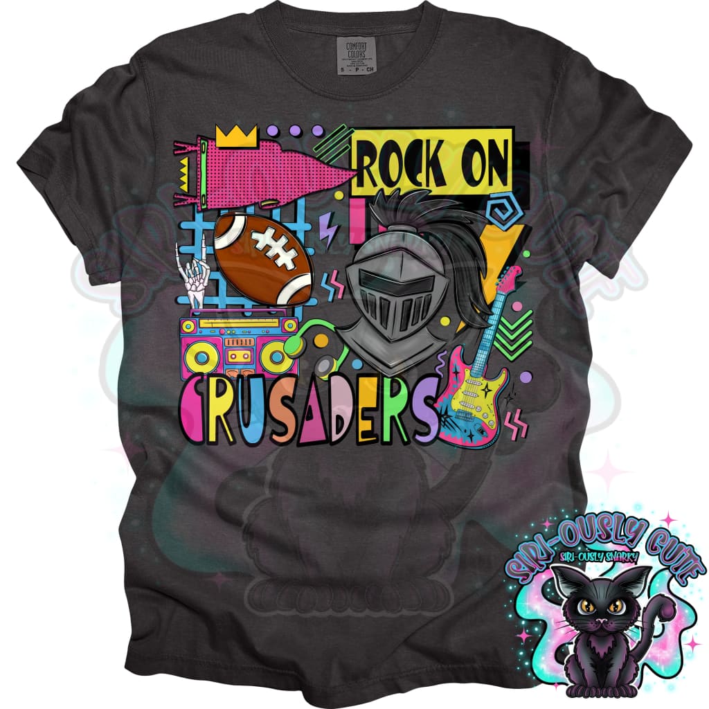 90S Rock On Crusaders Football Mascot