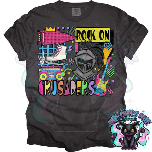 90S Rock On Crusaders Ice Skates Mascot