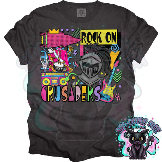 90S Rock On Crusaders Marching Band Mascot