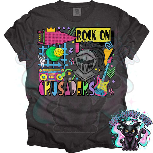 90S Rock On Crusaders Pickleball Mascot