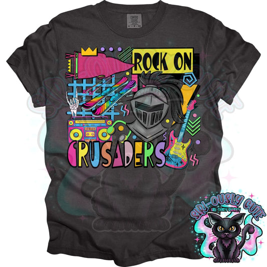 90S Rock On Crusaders Skiing Mascot