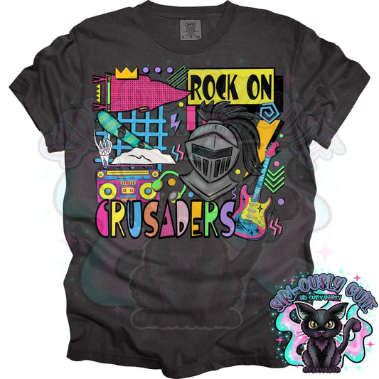 90S Rock On Crusaders Snowboarding Mascot