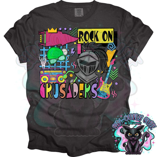 90S Rock On Crusaders Swim Mascot